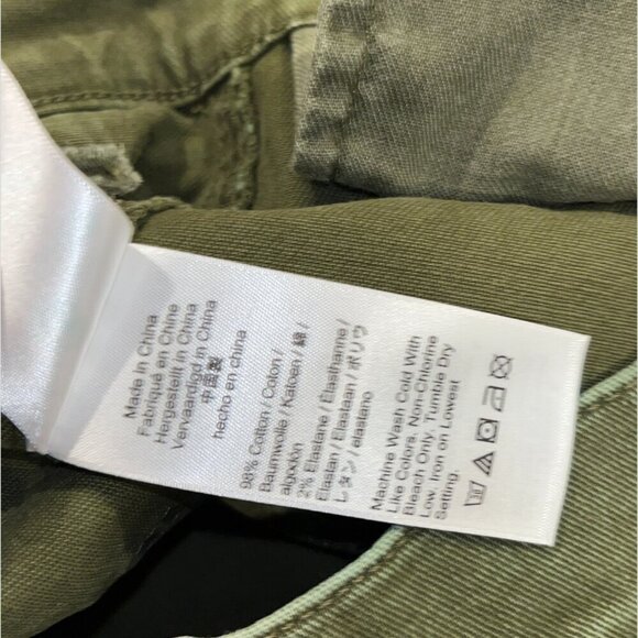 NWT J.Crew Size 27p Garment-Dyed Slim Wide Leg Jean Green SP' 2021 AV814 - Picture 12 of 14